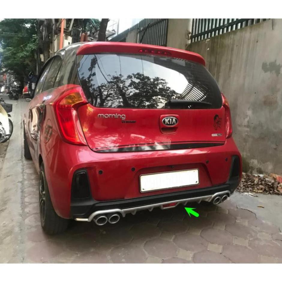 Lip chia pô sau xe Kia Morning 2012 đến 2020 kiểu dáng thể thao, lắp đặt đơn giản
