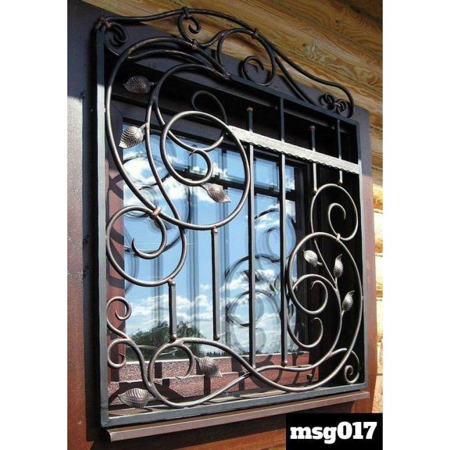 Khung bảo vệ cửa sổ sắt nghệ thuật, sắt uốn phù hợp cho trang trí nội thất nhà ở, showroom, studio, sơn tĩnh điện đẹp