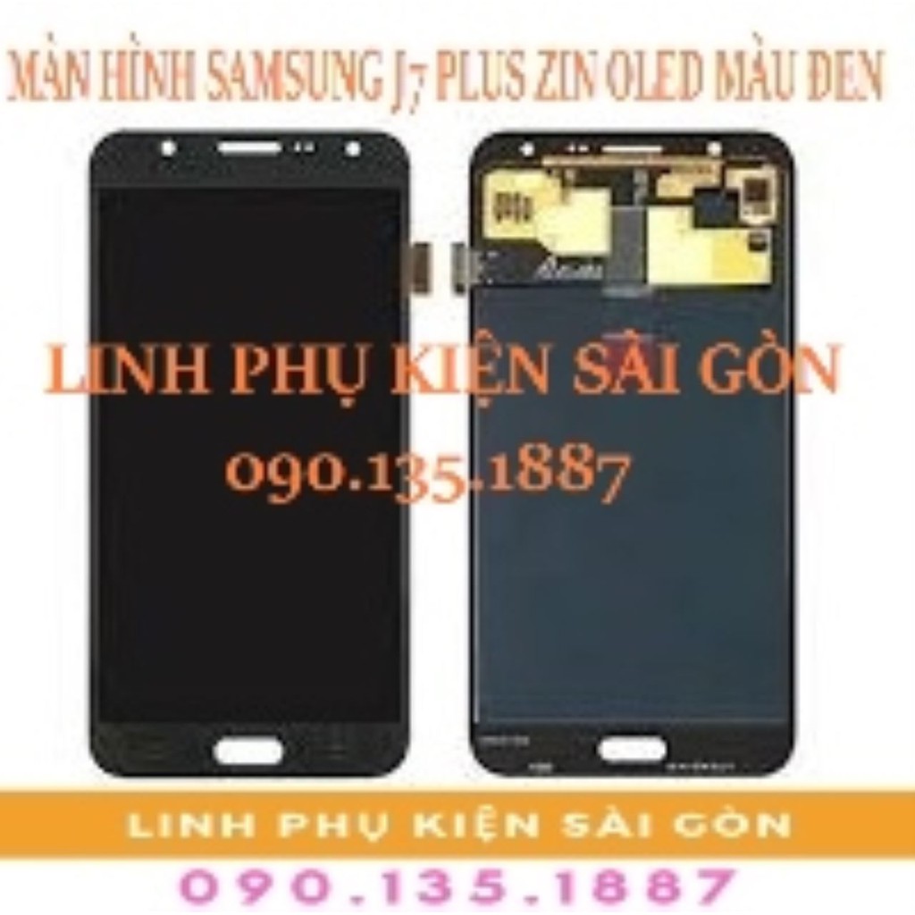 MÀN HÌNH SAMSUNG J7 PLUS ZIN OLED MÀU ĐEN