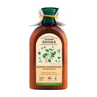 Dầu xả ngừa gàu Zelenaya Apteka Nụ bach dương và dầu thầu dầu 300ml
