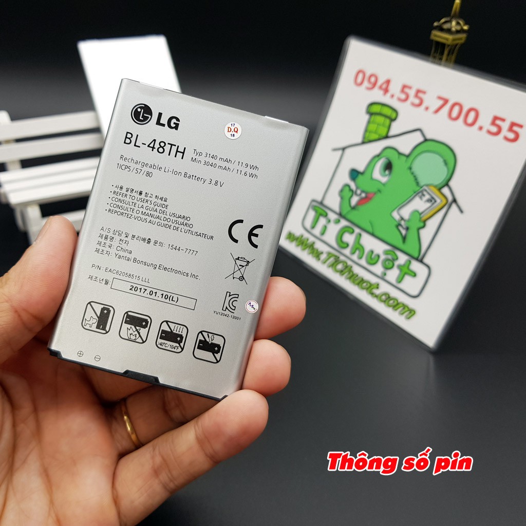 [Chính Hãng][Ảnh Thật] Pin LG G Pro BL-48TH 3140mah ZIN Máy