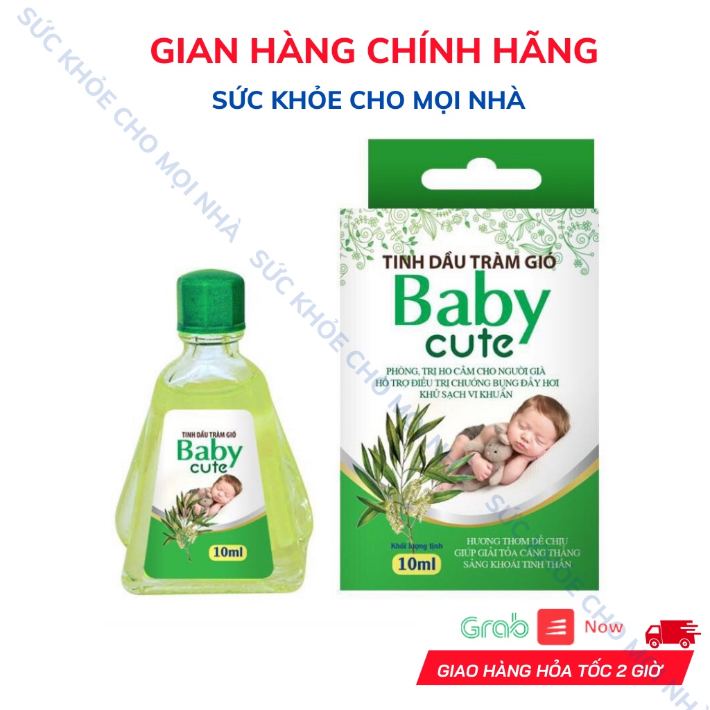 Tinh Dầu Tràm Gió Baby Cute Tránh Gió,Cảm Lạnh, Chống Muỗi Đốt, Xua Muỗi Và Côn Trùng