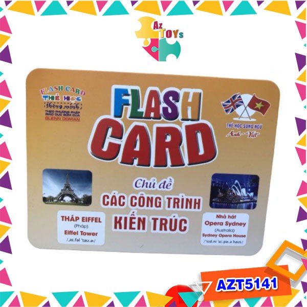 Combo Thẻ Học Flashcard Thông Minh Song Ngữ Glenn Doman Size To - AZT5141