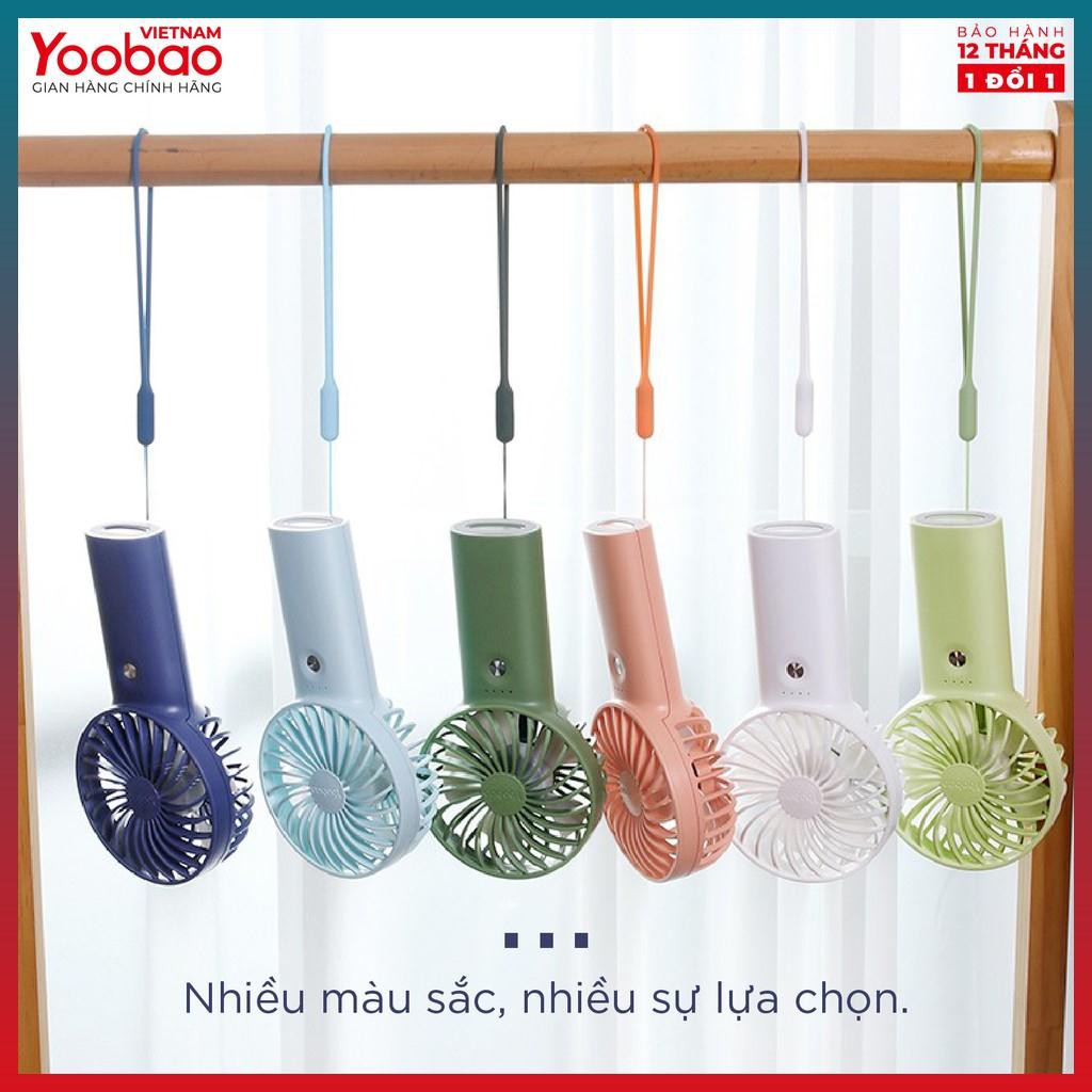 Quạt Mini - Quạt sạc mini để bàn làm việc YOOBAO F3 3 cấp độ gió, thiết kế nhỏ gọn, chống trơn trượt: Bảo hành 12 tháng | BigBuy360 - bigbuy360.vn