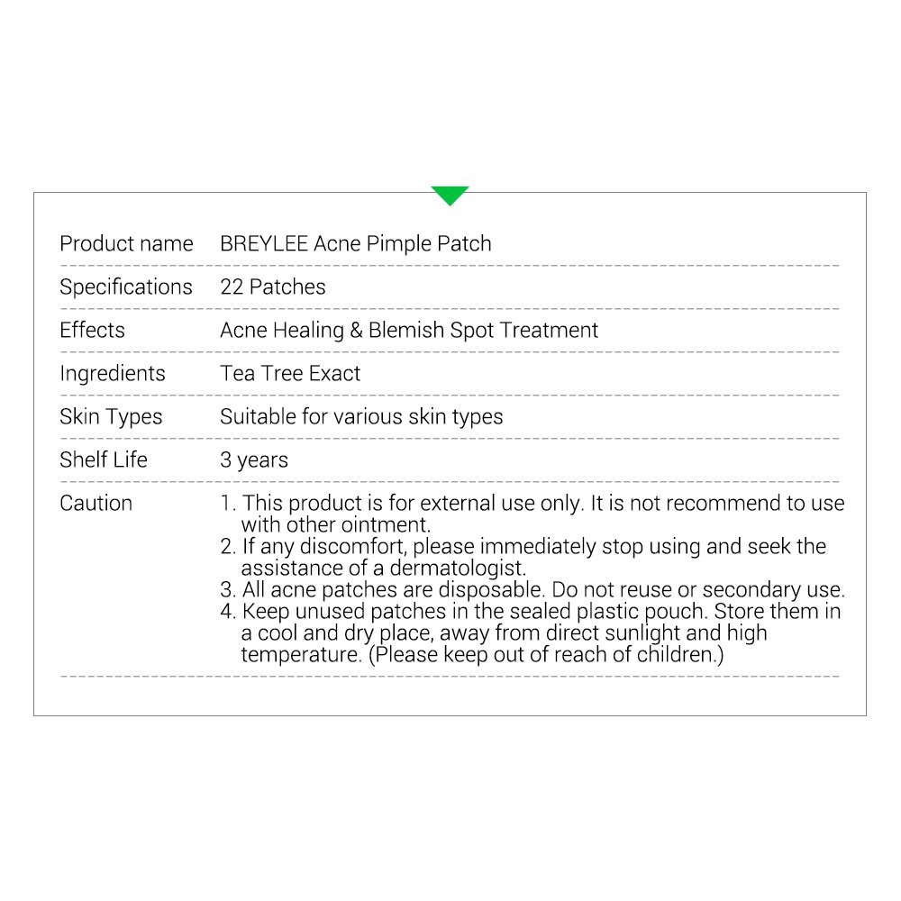 Breylee Miếng dán mụn hiệu quả cao Sử dụng hàng ngày 22 miếng dán