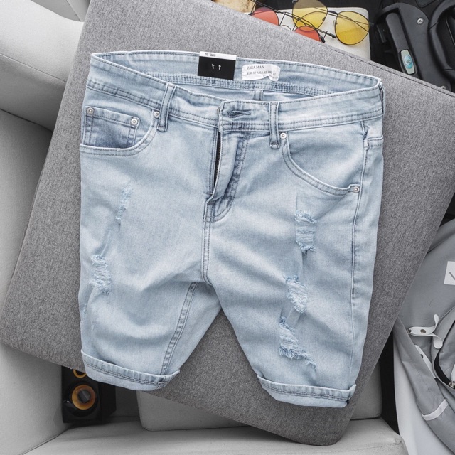 Quần short nam jean rách thời trang xuất khẩu cực đẹp | BigBuy360 - bigbuy360.vn
