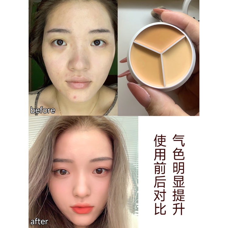 Kem Che Khuyết Điểm TFIT Dưỡng Ẩm Che Phủ Quầng Thâm Mụn Và Vết Thâm 3 Màu TFIT