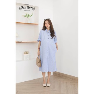 VÁY BẦU SOMI DÁNG DÀI, CỔ ĐỨC