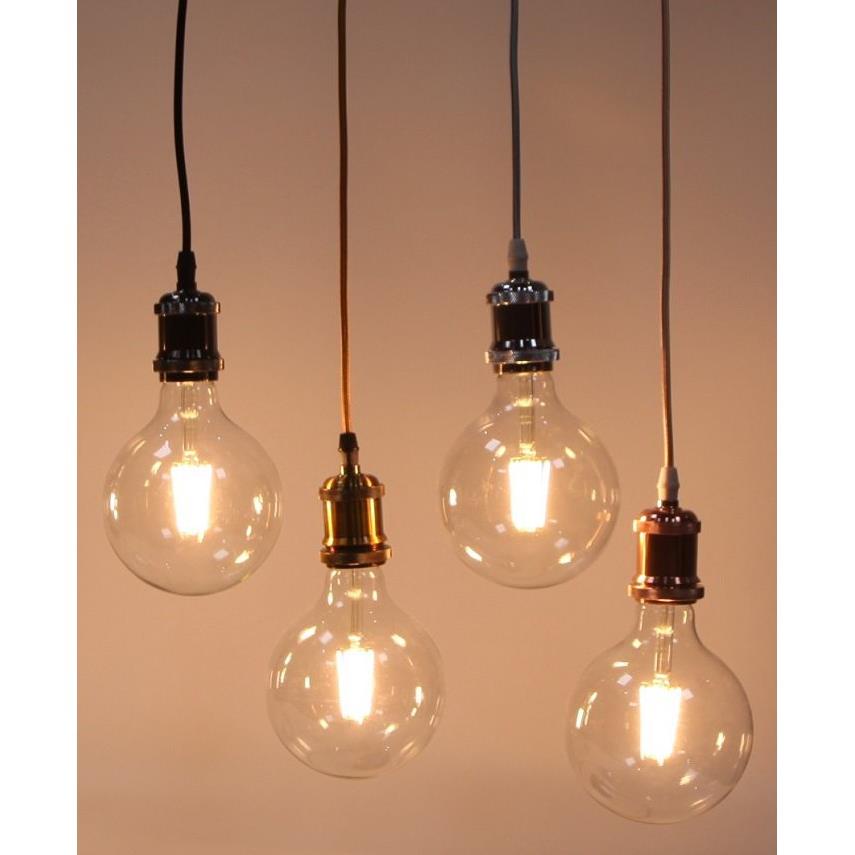 Bộ 3 dây đèn thả cổ điển bóng đèn tròn Edison G125 8W