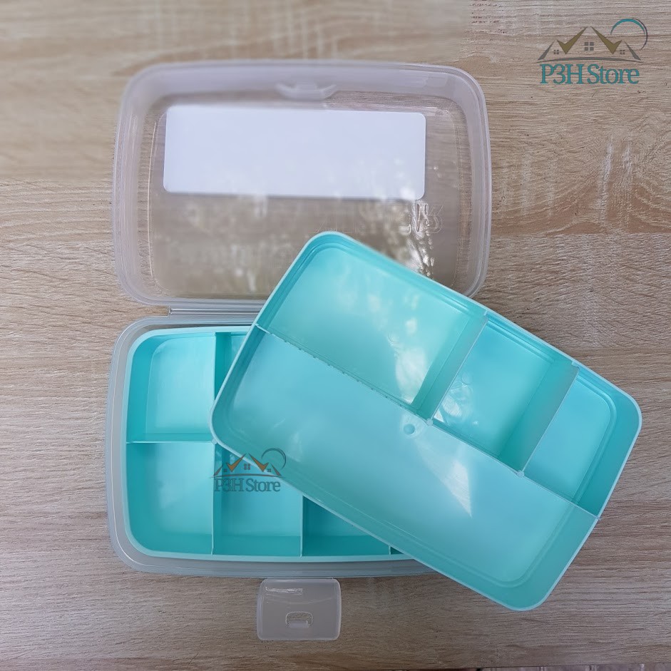 Hộp nhựa đa năng Lock&amp;Lock Hobby Life khay chia ô 2 tầng THB606