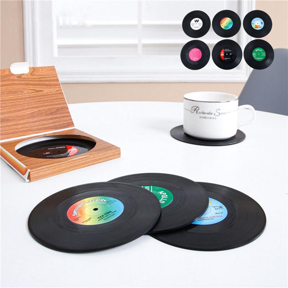 Đế Lót Ly Hình Tròn Bằng Vinyl Chịu Nhiệt Chống Trượt
