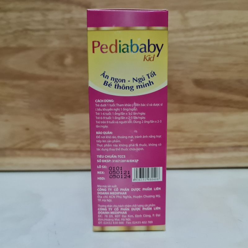 Pediababy Kid giúp bé ăn ngon, ngủ tốt, thông minh