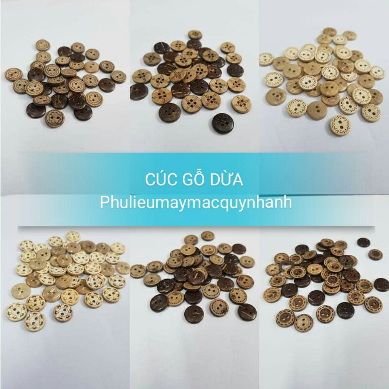 Cúc gỗ dừa ( gói 20 cúc )
