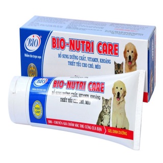 GEL DINH DƯỠNG - THỨC ĂN BỔ SUNG CHẤT DINH DƯỠNG THIẾT YẾU CHO CHÓ, MÈO BIO-NUTRI CARE-