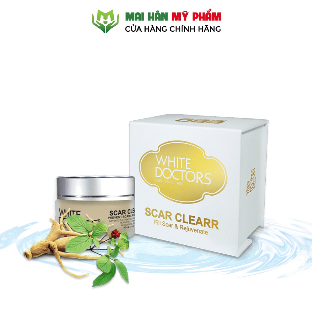 Kem hỗ trợ sẹo rỗ White Doctors Scar Clearr tái tạo tế bào da 40g - Mỹ Phẩm Mai Hân