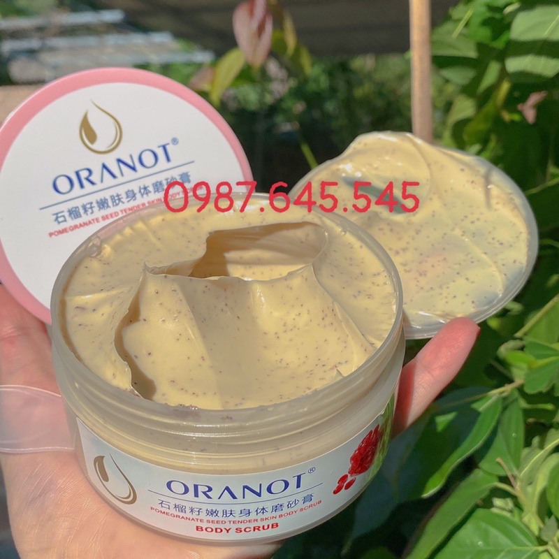 Tẩy Tế Bào Da Chết Body Toàn Thân Lựu Đỏ ORANOT Trắng Da Loại Bỏ Bụi Bẩn Tẩy Da Chết Hạt CRUB | BigBuy360 - bigbuy360.vn