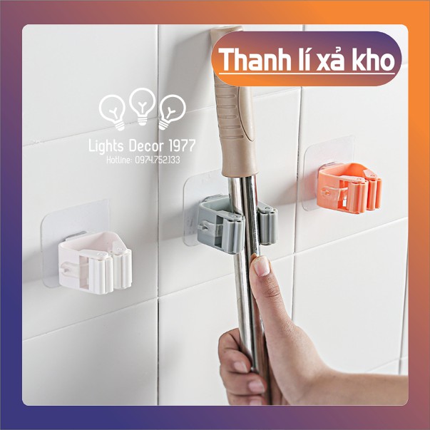 [HLSP42] Kẹp cây lau nhà ⚡ [Siêu Sale] [Có sẵn] ⚡ Giá kẹp cây lau nhà dán tường