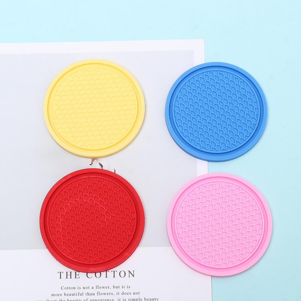 Đế Lót Ly Bằng Cao Su PVC Tự Nhiên Cách Nhiệt Chống Trượt Cho Xe Hơi