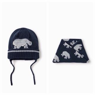 Set mũ và khăn len Zara cho bé