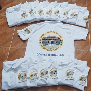 Áo bạn hữu đường xa in logo theo yêu cầu Áo Thun cá Sấu mềm mịn co giãn 4 chiều xịn xò