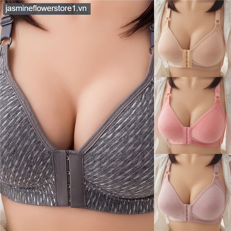 Áo ngực cài trước không gọng chống chảy xệ thoáng khí size lớn quyến rũ thời trang