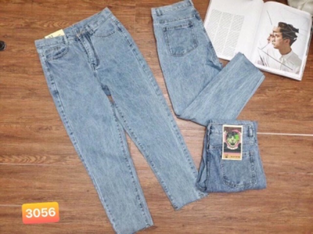 QUẦN JEAN TRƠN BAGGY🎯quần baggy xanh nhạt mã 3056 | BigBuy360 - bigbuy360.vn