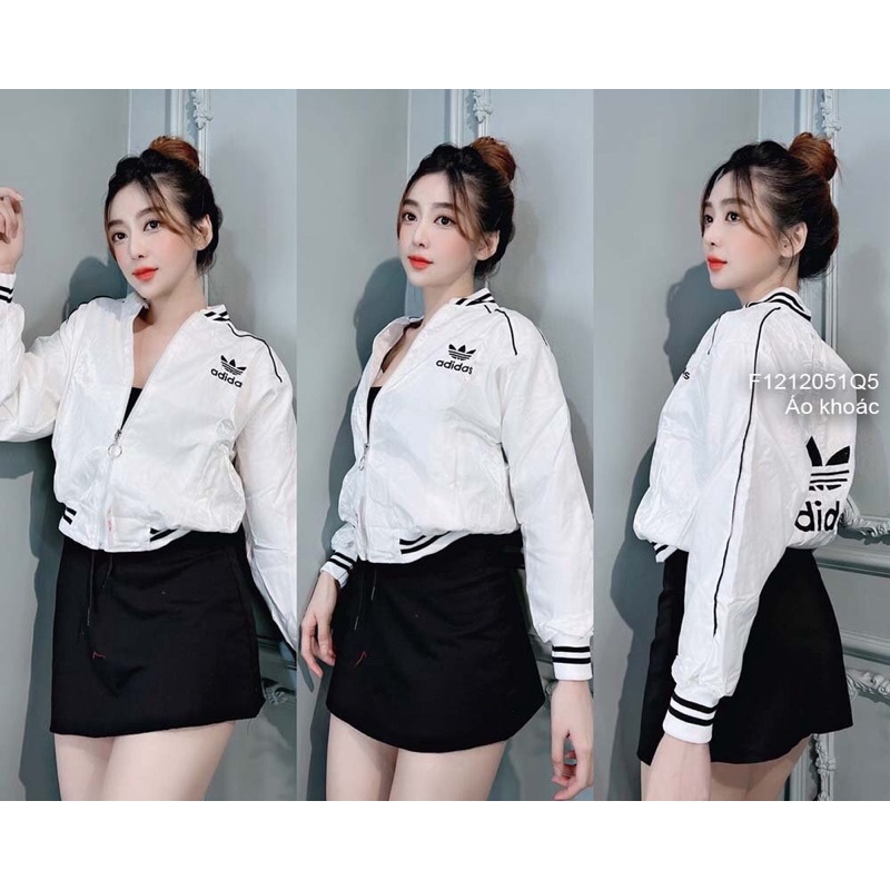 Áo khoác phi adi hai lớptay dài100% ảnh tự chụp, no fake