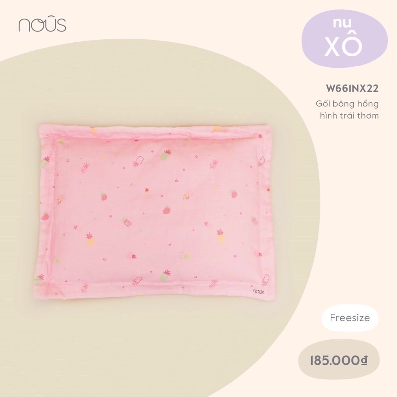 Gối Bông Nous Xô - hoạ tiết xinh xắn GB1