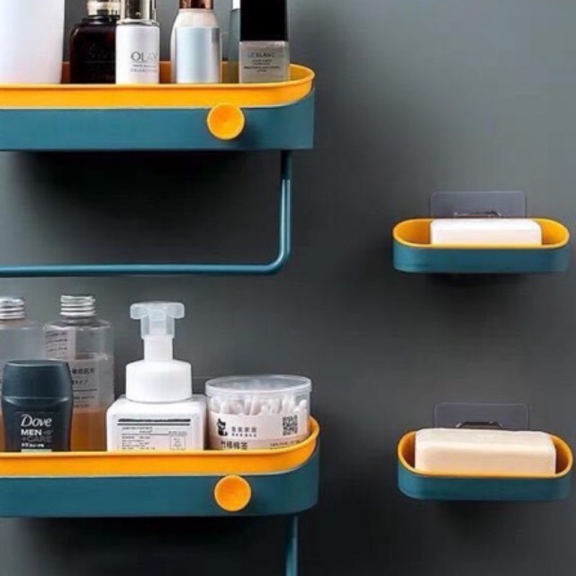 Bộ 4 chi tiết để nhà tắm siêu tiện lợi,hàng nội địa tr,ko cần khoan đục | BigBuy360 - bigbuy360.vn