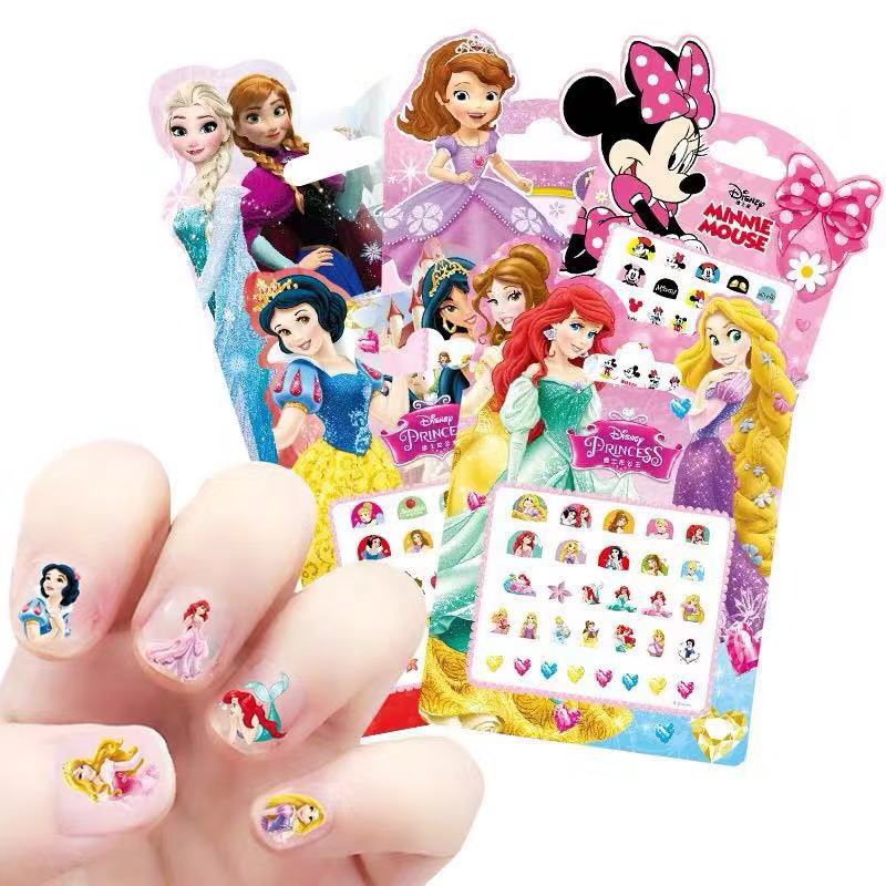 Miếng Dán Trang Trí Móng Tay Hình Disney Snow and ice 2 Elsa Và Anna