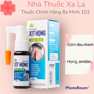 Xịt họng nhất nhất hỗ trợ giảm ho , giảm đau rát họng