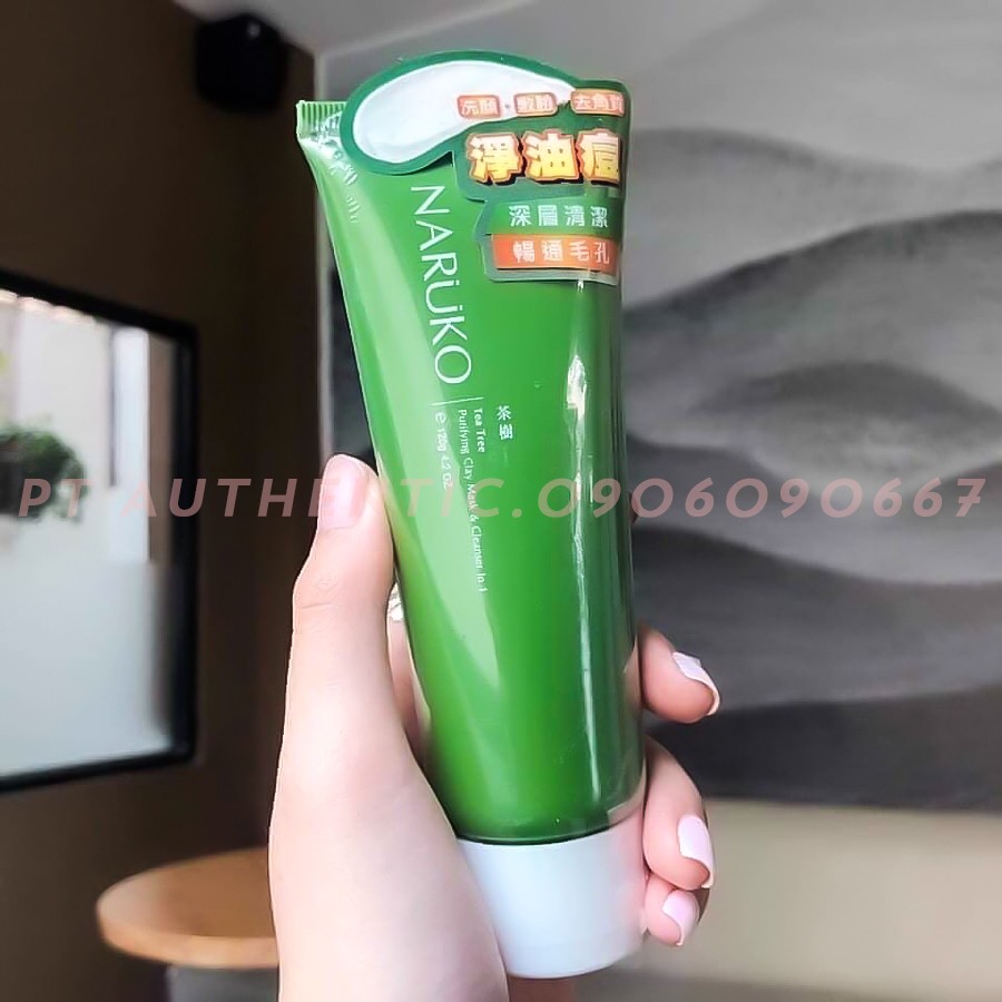 Sữa rửa mặt dạng bùn Naruko trà tràm Tea Tree Purifying Clay Mask and Cleanser in 1 120 gr