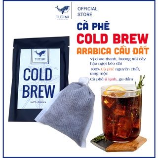 Cà phê Nguyên Chất Ủ Lạnh Cold Brew 100% hạt ARABICA CẦU ĐẤT, mỗi túi 30g, pha được khoảng 300ml cà phê