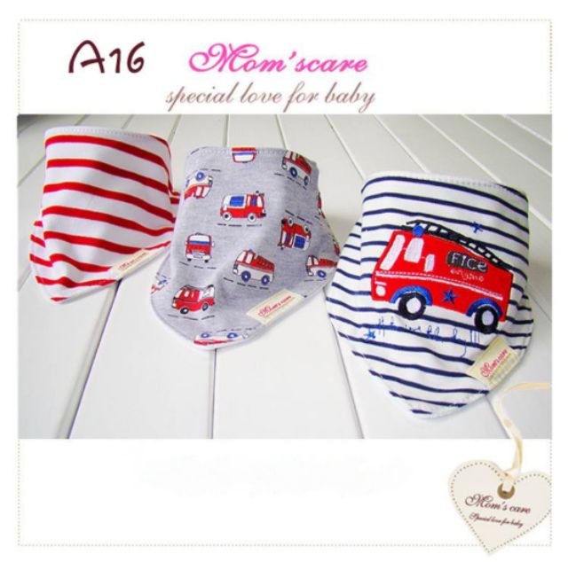 Set 3 yếm tam giác Mom care