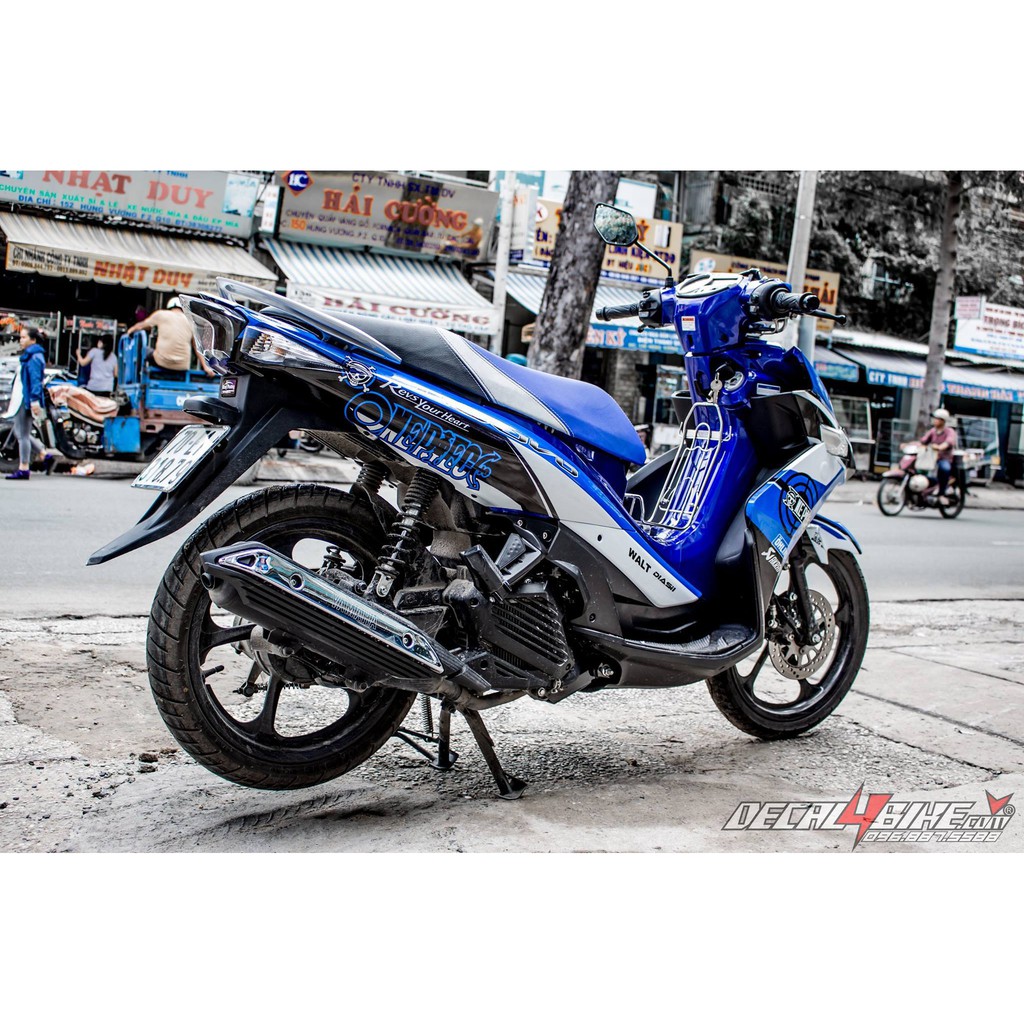 Tem trùm xe NOUVO 6 blue onepiece