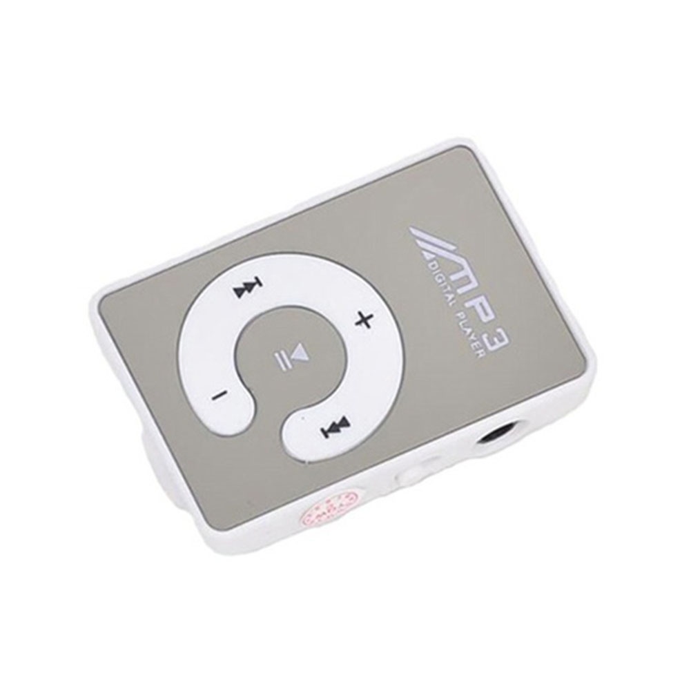 Máy Nghe Nhạc MP3 Kỹ Thuật Số Mặt Gương Mini Hỗ Trợ Thẻ TF / Micro Kèm Kẹp Giữ