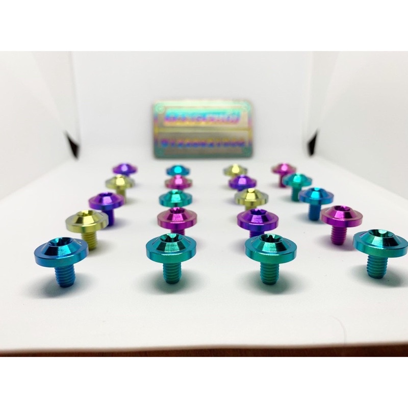 Ốc titan Gr5 M6*10 6li10  bắt carte che sên , nón bảo hiểm