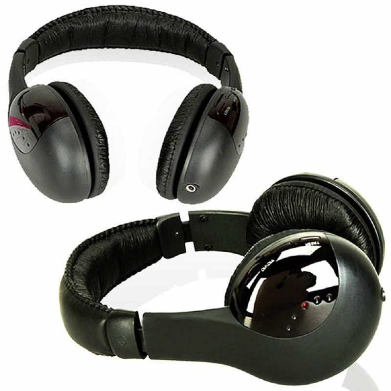 Tai Nghe Bluetooth Hi-Fi Không Dây 5 Trong 1 Cho Tv Dvd Mp3 Pc - Màu Đen | BigBuy360 - bigbuy360.vn