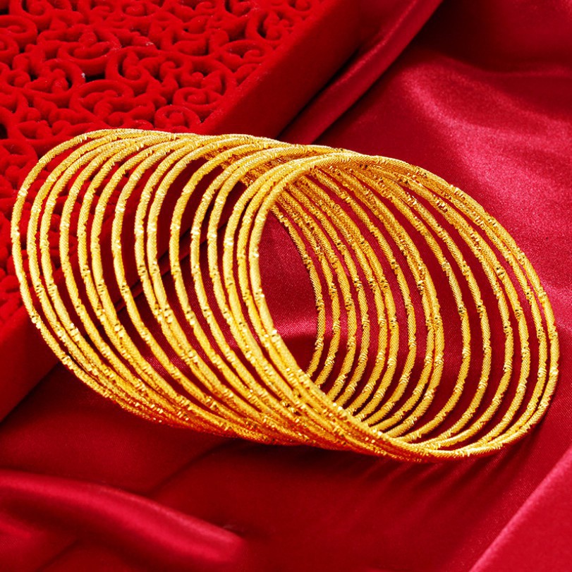 Phong cách bohemian Vòng tay vàng 24K tinh xảo nữ