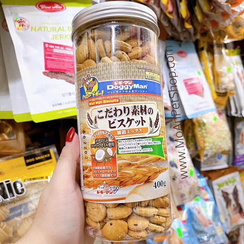 Bánh Qui Ngũ Cốc DoggyMan 500g cho Cún mọi lứa tuổi