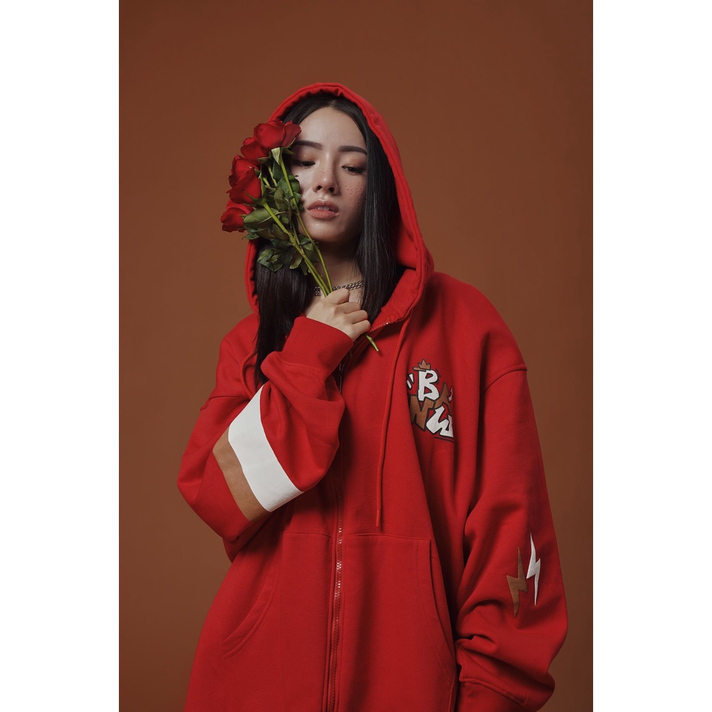 [Mã BMBAU50 giảm 7% tối đa 50K đơn 99K] Áo Banawa Student Hoodie Zip - Red