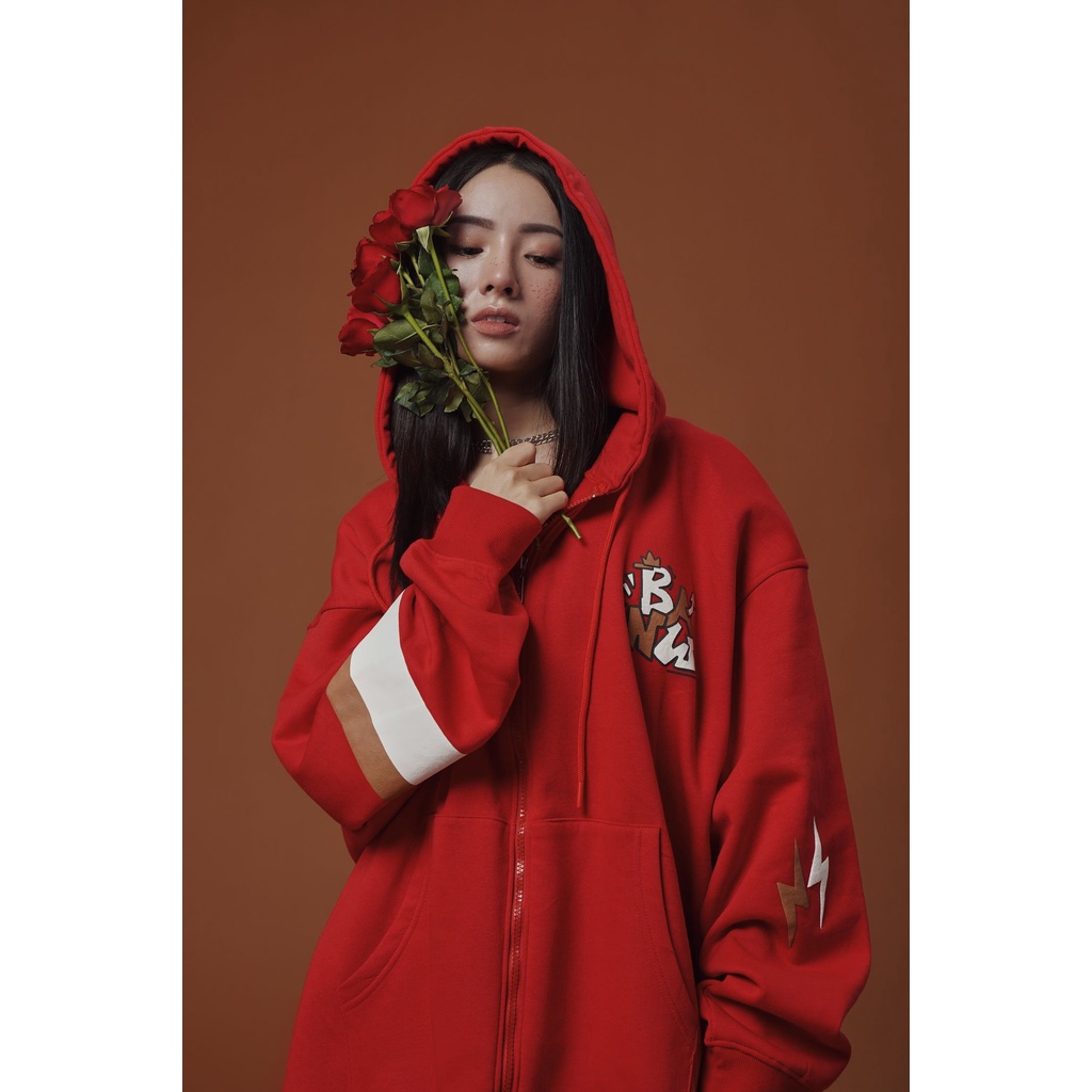 [Mã BMBAU50 giảm 7% tối đa 50K đơn 99K] Áo Banawa Student Hoodie Zip - Red