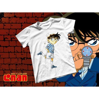 Áo thun Cotton Unisex - Anime - Conan - Siêu sao bóng đá conan