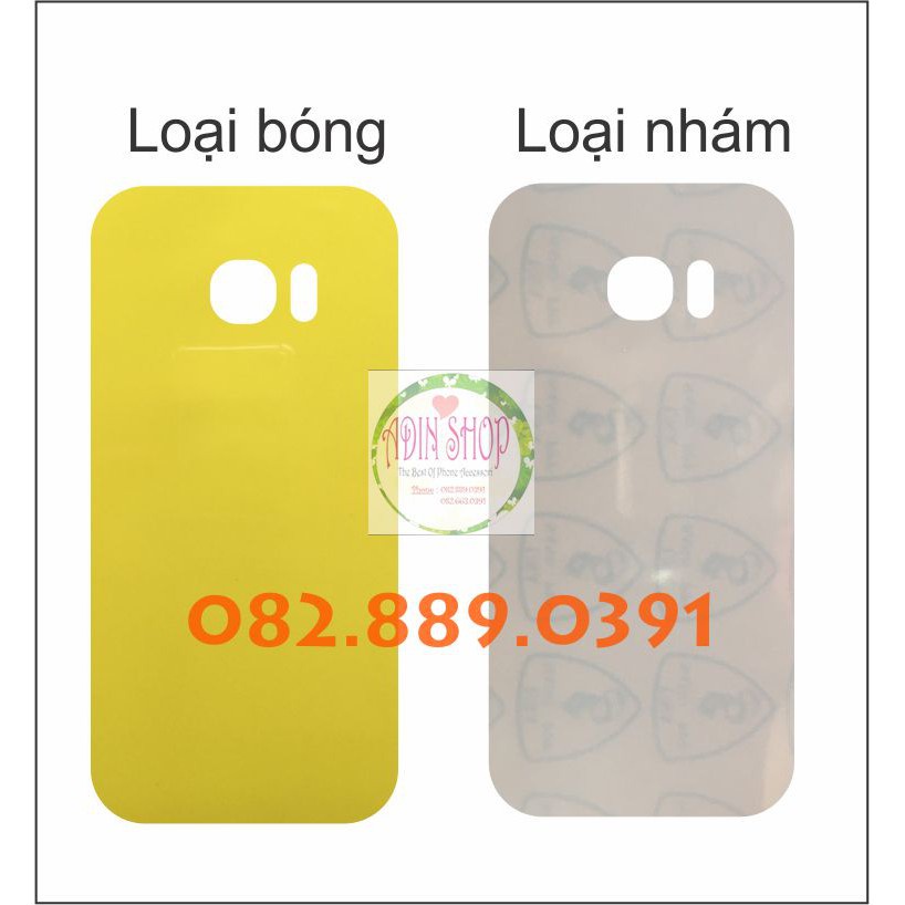 Dán PPF cho điện thoại Samsung S7/ S7 Edge dành cho màn hình, mặt lưng, full lưng viền siêu bảo vệ loại trong, nhám