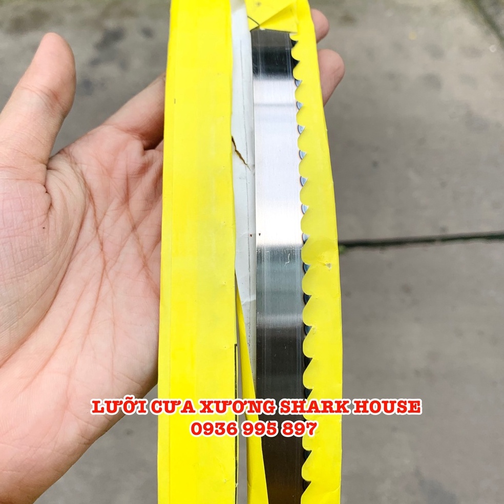 Combo 10 Lưỡi cưa xương giá rẻ 1650mm - Dùng cho máy cưa xương bò, giò heo, thịt, cá đông lạnh (Sỉ giá tốt)