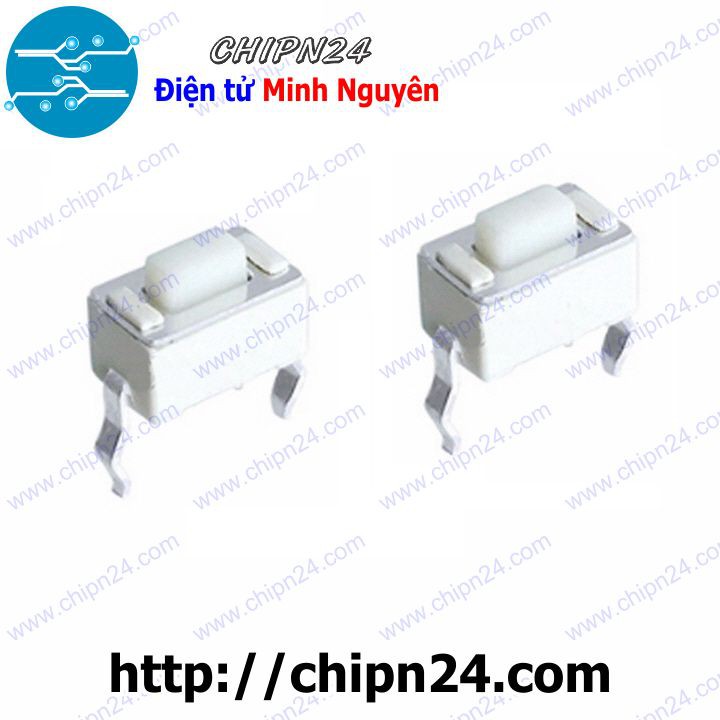 [10 CÁI] Nút nhấn 2 chân 3x6x4.3mm DIP