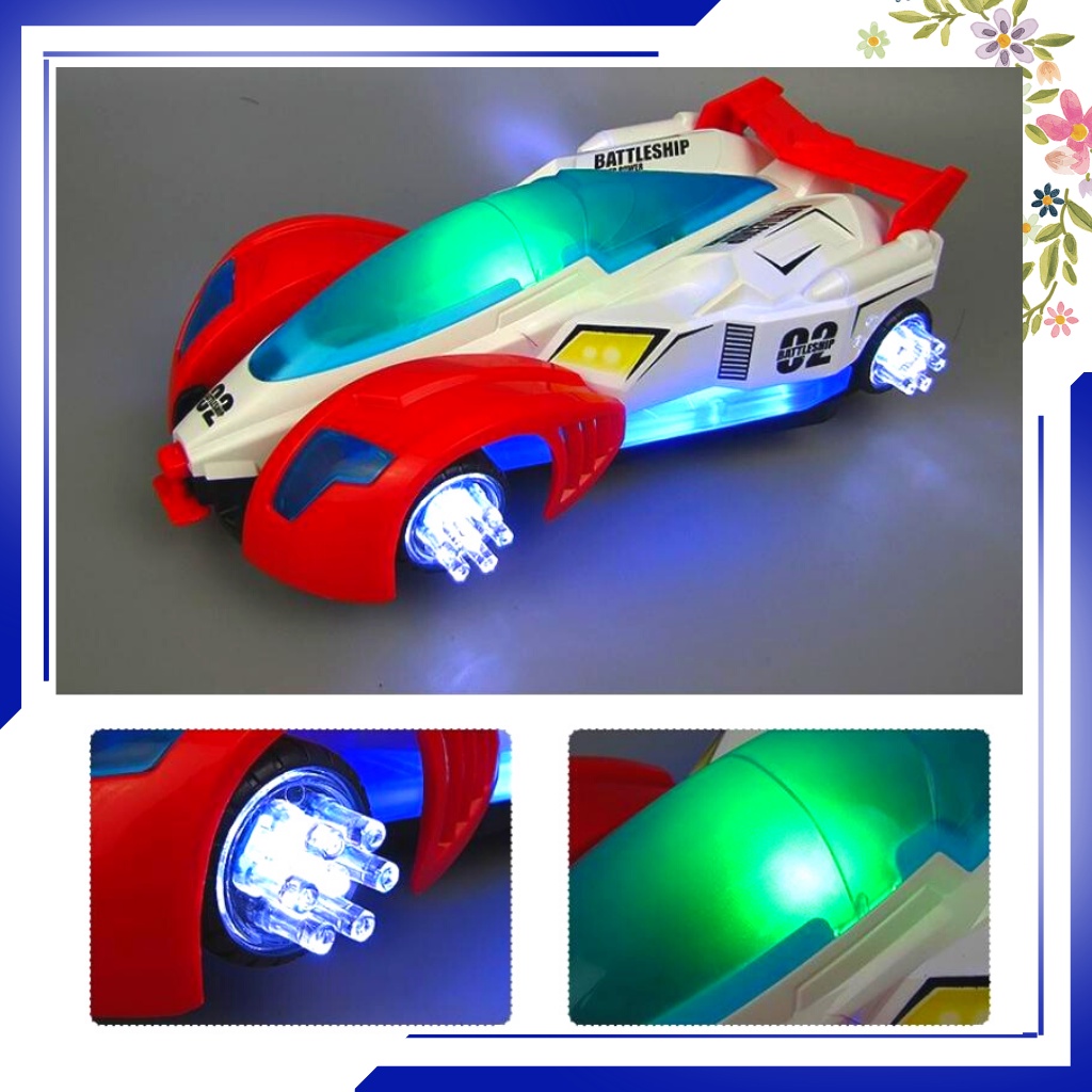 Xe ô tô đua biến hình thành máy bay ( Tặng kèm Pin ), Đồ chơi ô tô có âm thanh, đèn led cho bé 2 -&gt; 6t -Đồ chơi MiniKids