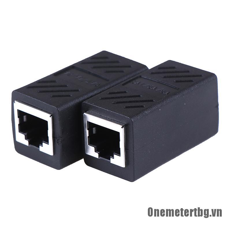 Set 2 Đầu Nối Dây Cáp Mạng Rj45 Lan Cat7 / Cat6 / Cat5E