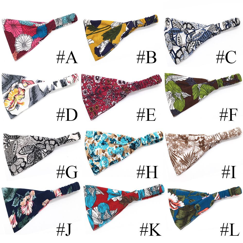 Băng đô cài tóc bản rộng co giãn thấm hút mồ hôi dành cho nữ tập yoga