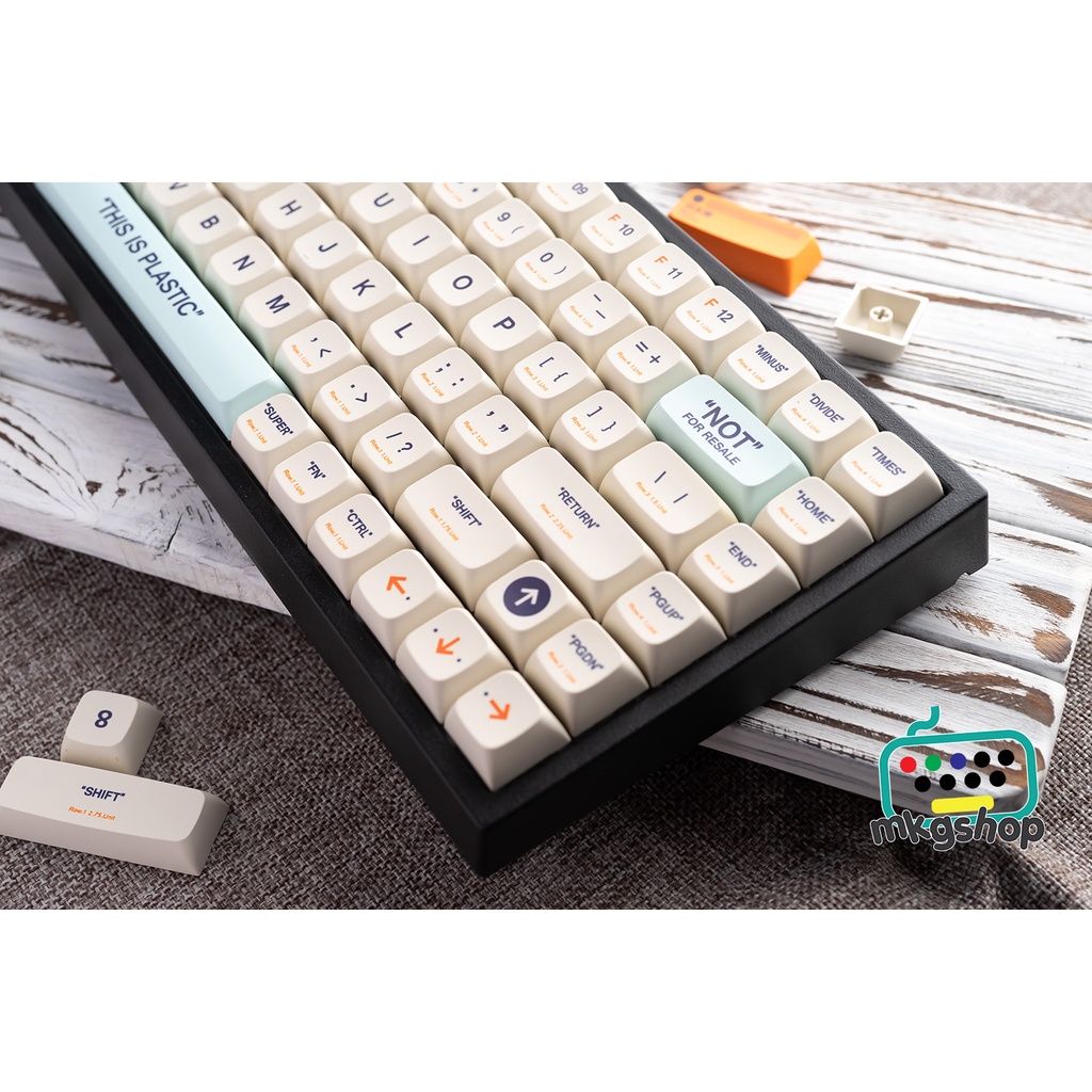 Keycap XDA Plastic giá rẻ, nhựa PBT in dyesub, 134 nút bàn phím cơ